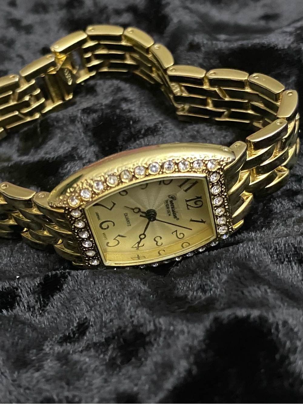 Gold Crystal Accent Women's Bracelet Watch
